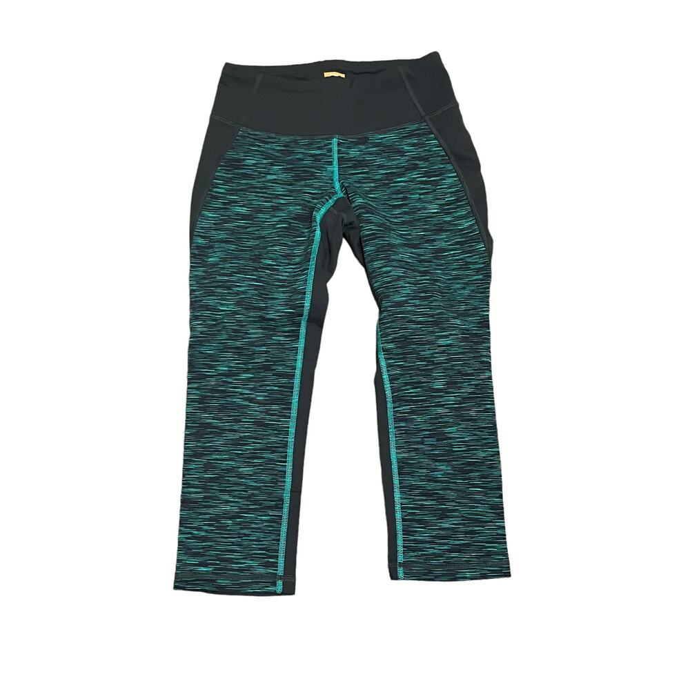 Lucy Women's PowerMax Workout Activewear Exercise Leggings Green Gray SIZE XS